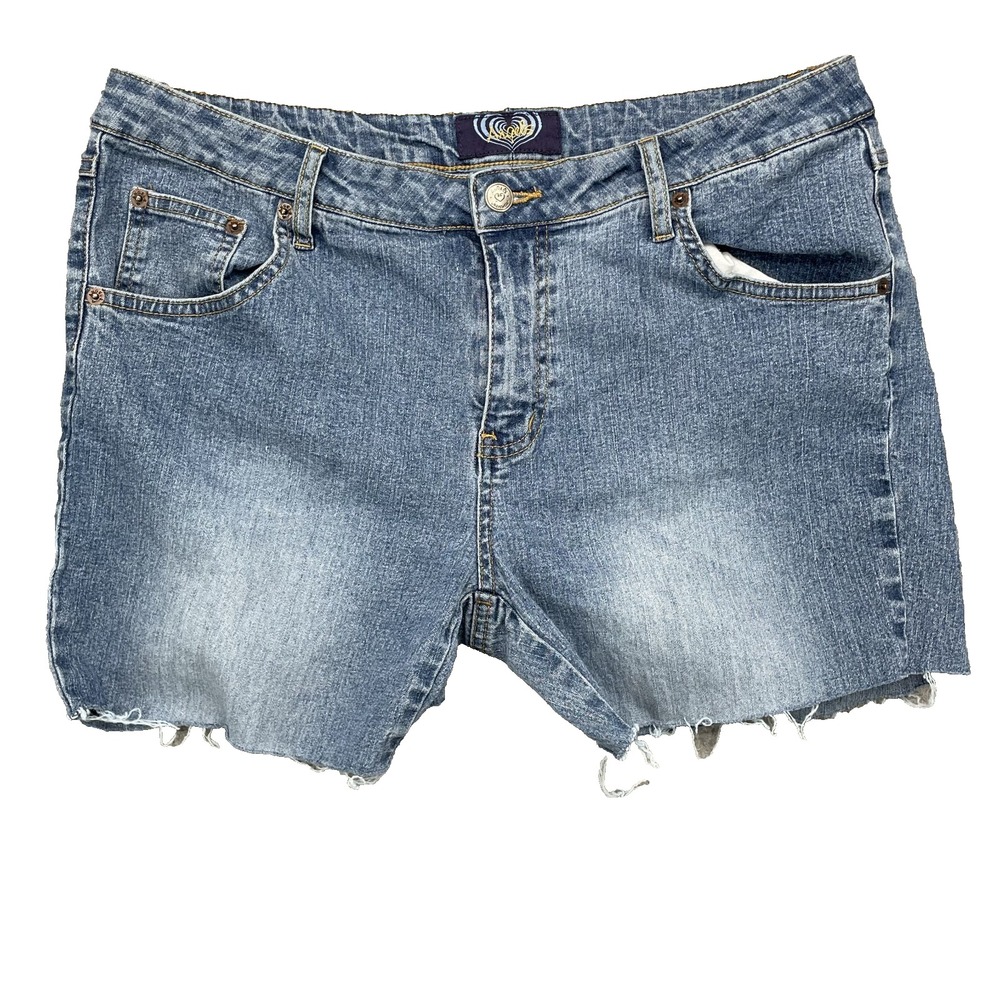Angels Jean Short Women 34* Raw Y2K Western Rodeo Grunge Daisy Cowboy Preppy 90s